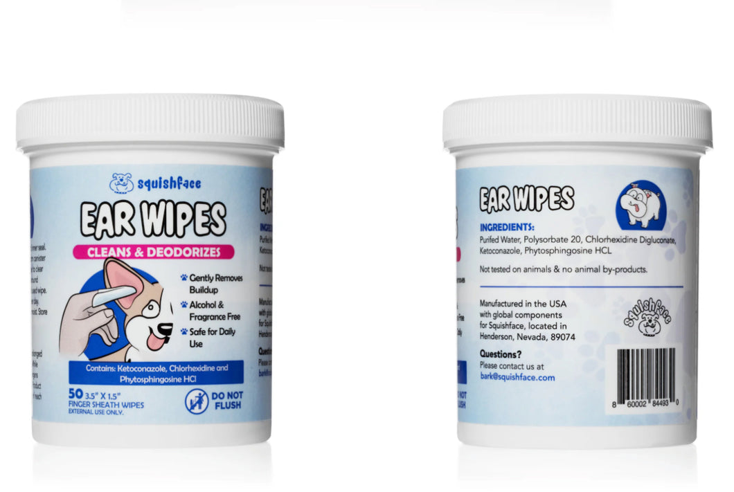 Squish Face Ear Wipes